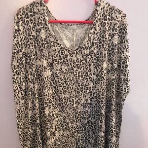Maurices Leopard Print Dolman T Shirt